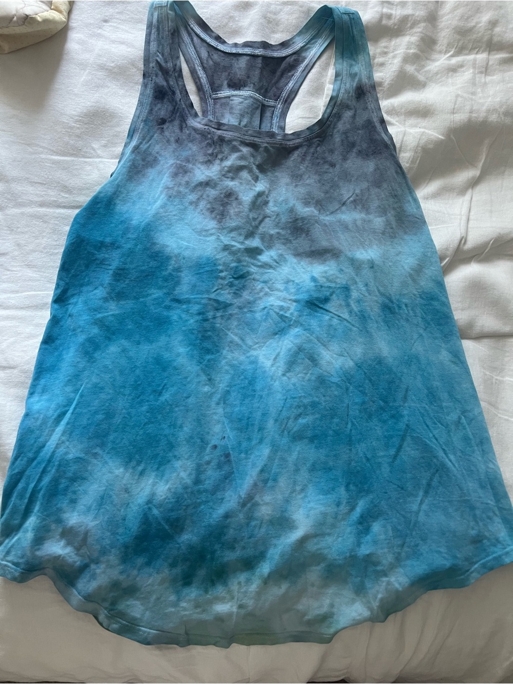 Lululemon Tye Dye Blue Green Ombre Racerback Tank Top